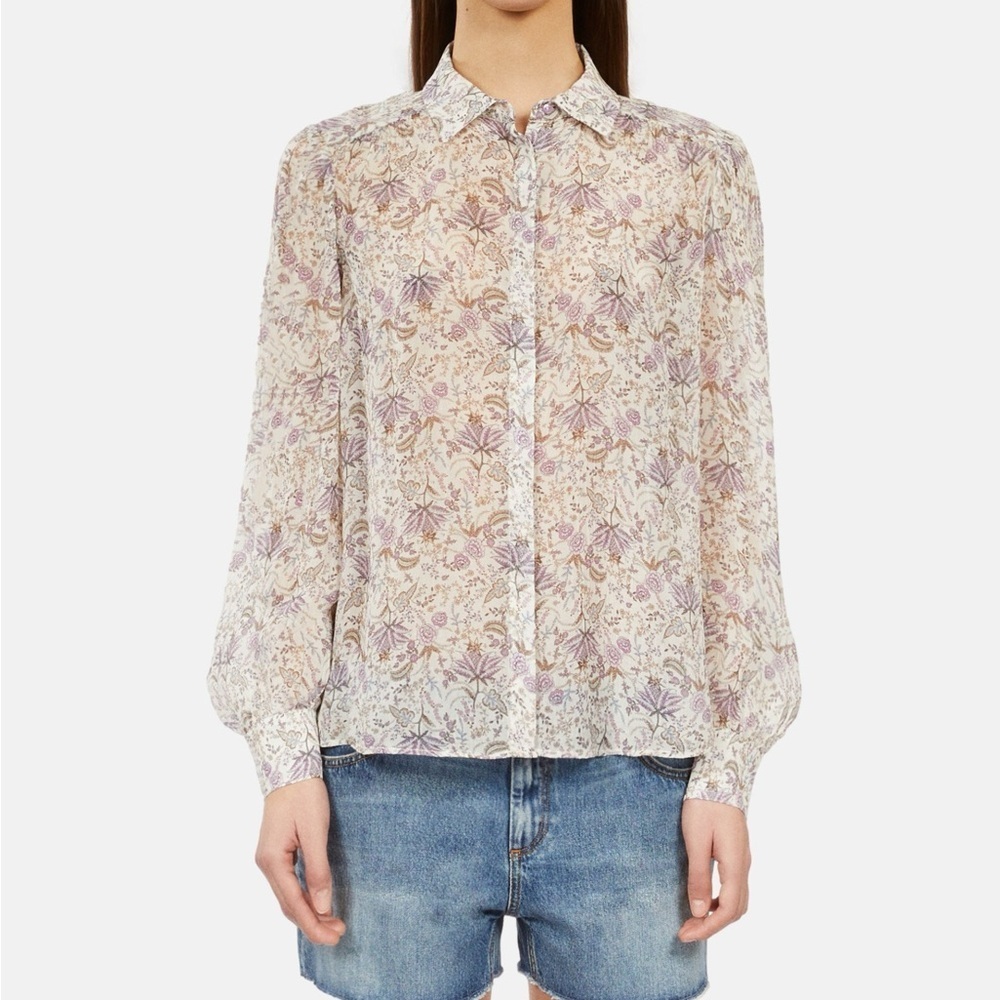 Nwt The Kooples Button Down Blouse Size 0